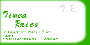 timea raics business card